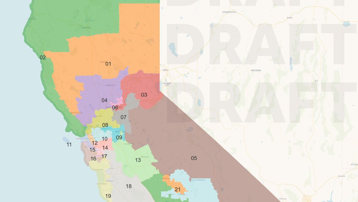 California's New Congressional Map: What It Looks Like