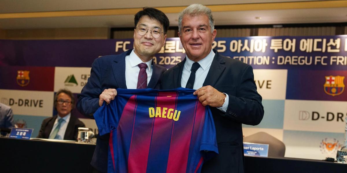 FC Barcelona's Daegu Mayor Meeting
