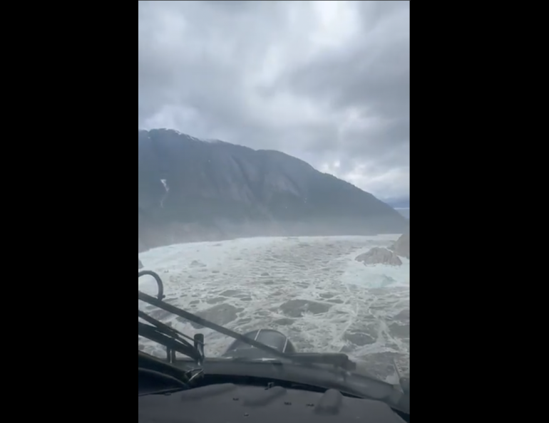 Giant Underwater Landslide Triggered Tsunami