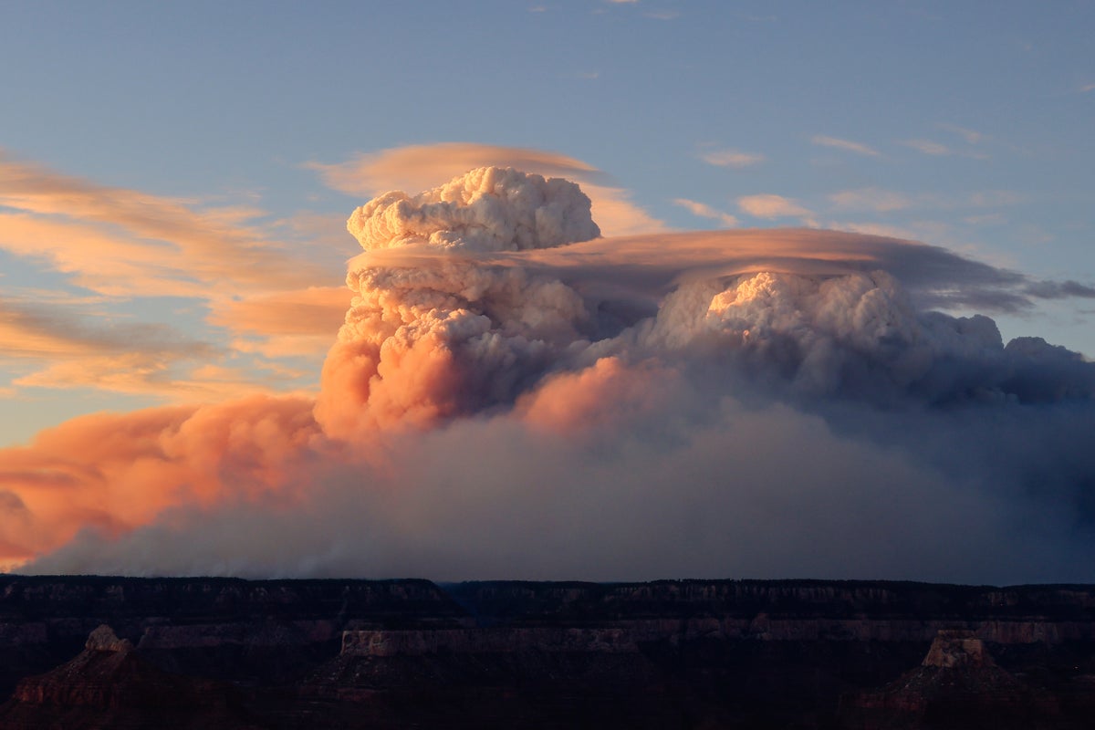 Grand Canyon Fire Clouds: A Strange Phenomenon