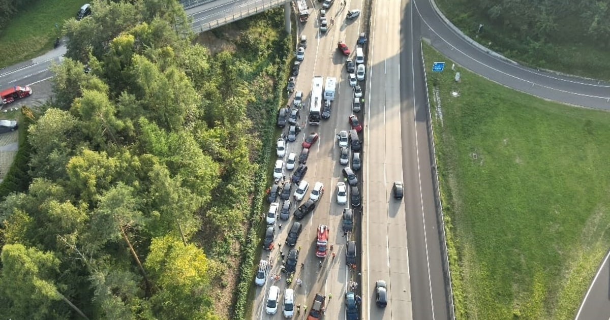 Mass Crash Causes Traffic Jam: Drivers Abuse First Responders