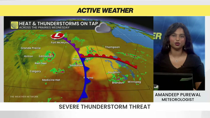 Prairie Storm Warning: Large Hail, Strong Winds Wednesday
